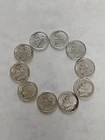Lot of 10 90% Silver Roosevelt Dimes🔥 1946 1947 1948 PDS & 1949 P $1 Face 🔥#36