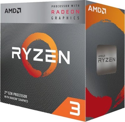 AMD Ryzen  3 3200G 4-Kern CPU, Sockel AM4, Boxed (mit Wraith Stealth Kühler)