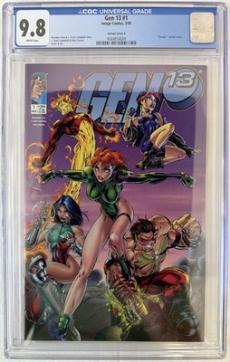 Gen 13 #1 Variant Cover Image Comics 1995 CGC 9.8 NM/Mint