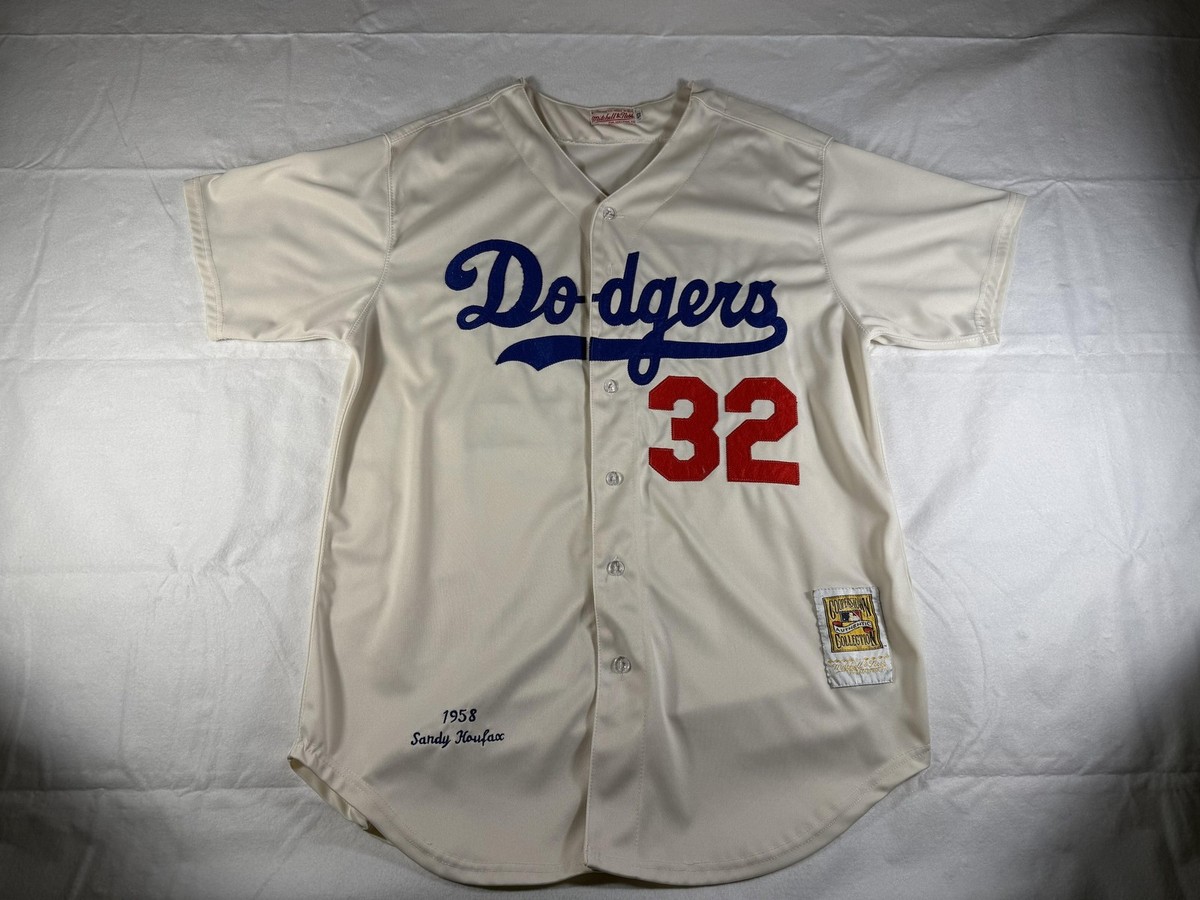 Los Angeles Dodgers Jersey Mens 52 White Sandy Koufax 32 MLB