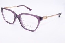 NEW BVLGARI 4207-F 5514 CRYSTAL PURPLE GOLD AUTHENTIC EYEGLASSES 53-17