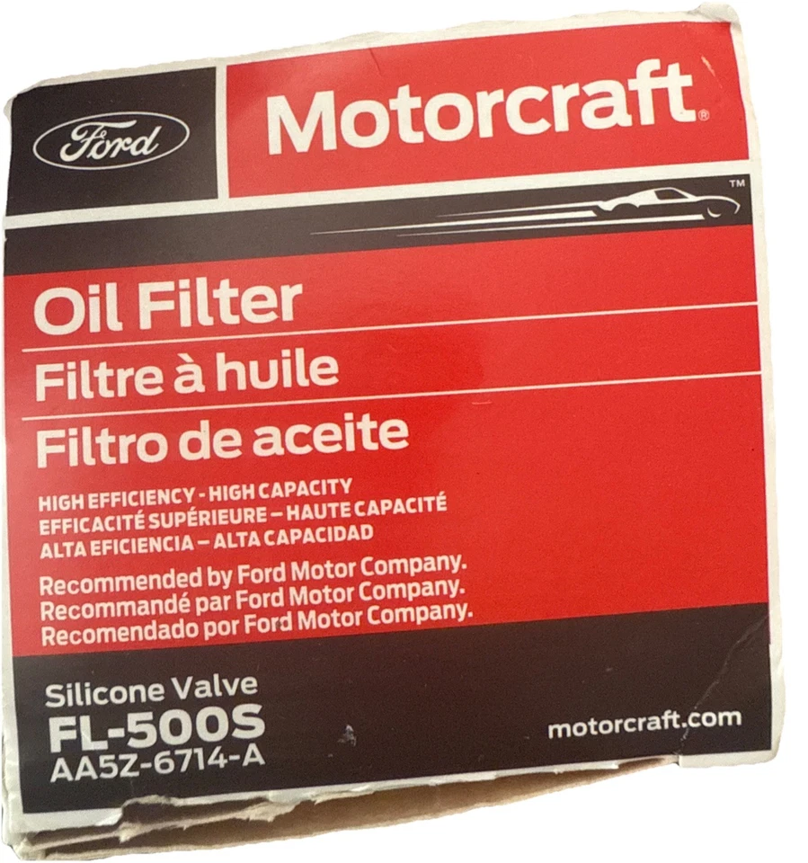 Filtro de aceite de repuesto original OEM Ford Motorcraft FL-500S nuevo envío gratuito EE. UU. Foto 2 de 2