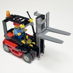 2008 LEGO CITY Cargo Transport Truck & Forklift Set 7733 Complete With Manuals