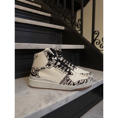 Saint Laurent SL-24 Mid 'Zebra' Sneaker