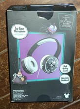 Disney The Nightmare Before Christmas Glitter Wired Headphones HP-0219-NBC