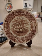 Alfred Meakin Vintage Plate Fair Winds Friendship of Salem Collectors