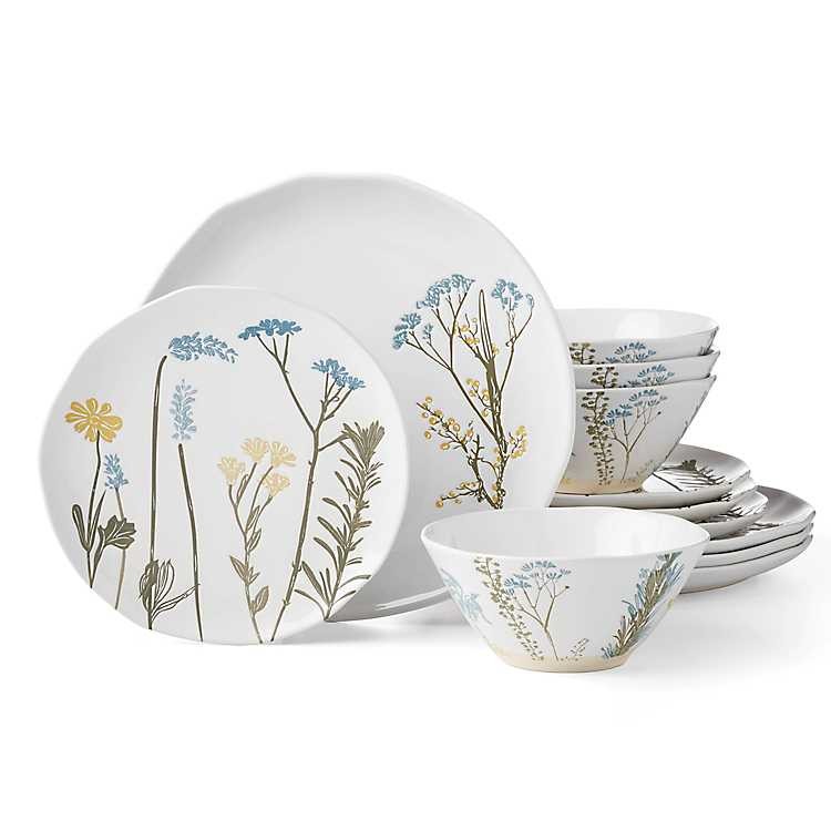 Lenox Wildflower 12-pc. Dinnerware Set, White Multi