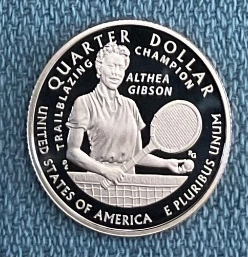 2025-S American Women Quarters Althea Gibson Proof — photo from the most recent tracked eBay sale