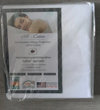 National Allergy Premium 100% Cotton Duvet Comforter Protector - Full/Queen