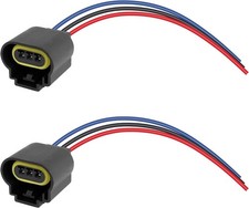 2PCS H13/9008 Headlight Connector with Wire Pigtail,Female/Male Headlight Socket