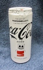 Lata de Coca Cola Marshmello (artista) blanca ISRAEL 2022 vacía edición limitada