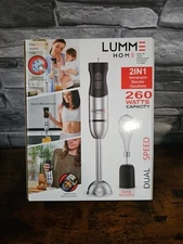 Lumme Home 2 In 1 Dual Speed Immersion Blender Handheld NIB