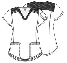 Dickies Dynamix Women's V-Neck Scrub Top DK740