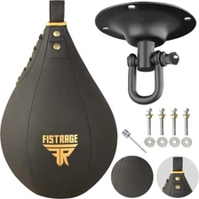 🥊⚡ Leather Boxing fast Speed Ball – Hanging Punching Pear for Fast Training DXM