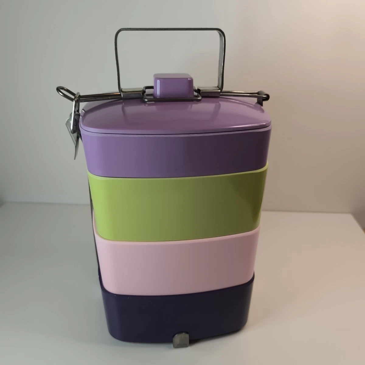 Piatti Divisi in Acciaio Inox con Coperchio Confezione da 45 per