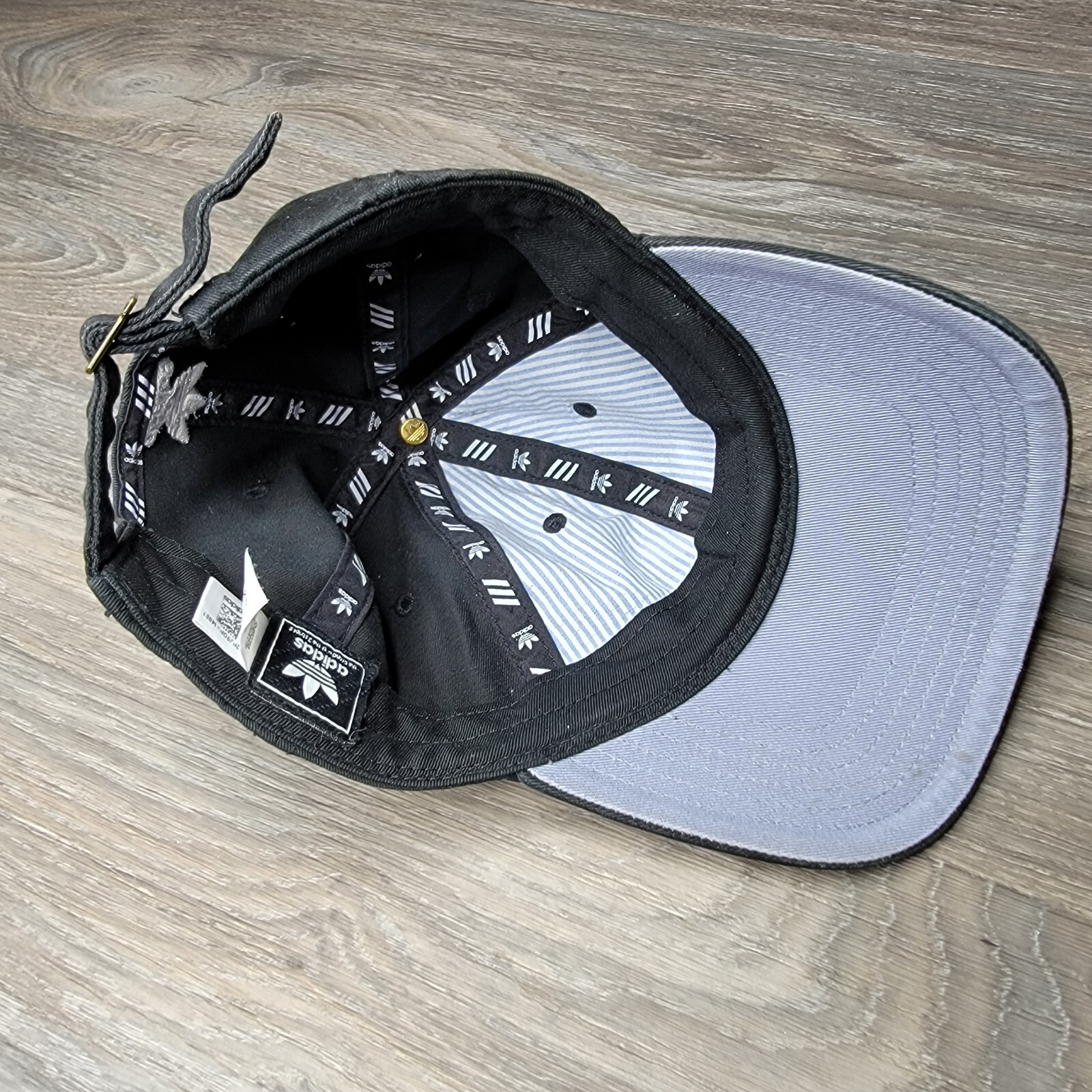 Adidas Youth Juniors Climalite Cap Hat Strapback One Size Black with White Logo