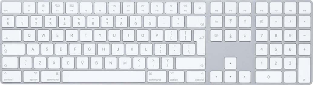 Apple Magic Keyboard with Numeric Keypad Silver MQ052LL/A Wireless