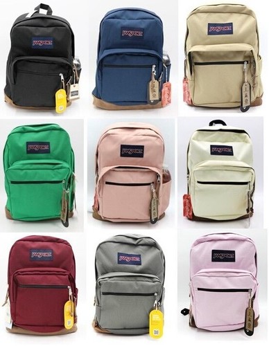 Jansport "Right Pack" Backpack Suede School Book Bag Laptop Original Authentic