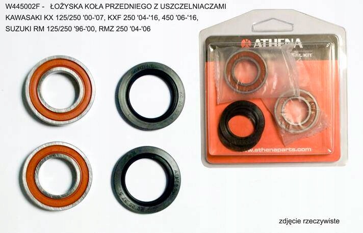 Roulements de roue avant pour affronter les pistes en Kawasaki KXF