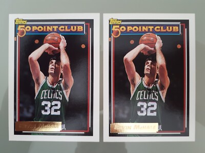 1992-93 Topps Gold Basketball x2 Lot Kevin McHale #213 50 Point Club NBA