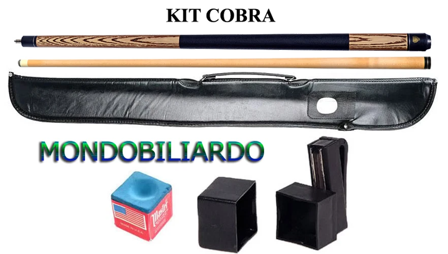 KIT STECCA DA BILIARDO COBRA 102 - CALCIO + PUNTALE - POOL 8-15 - PUNTA 13mm