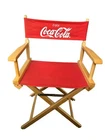 Vintage 1980’s Coca-Cola Folding Directors Wood Chair