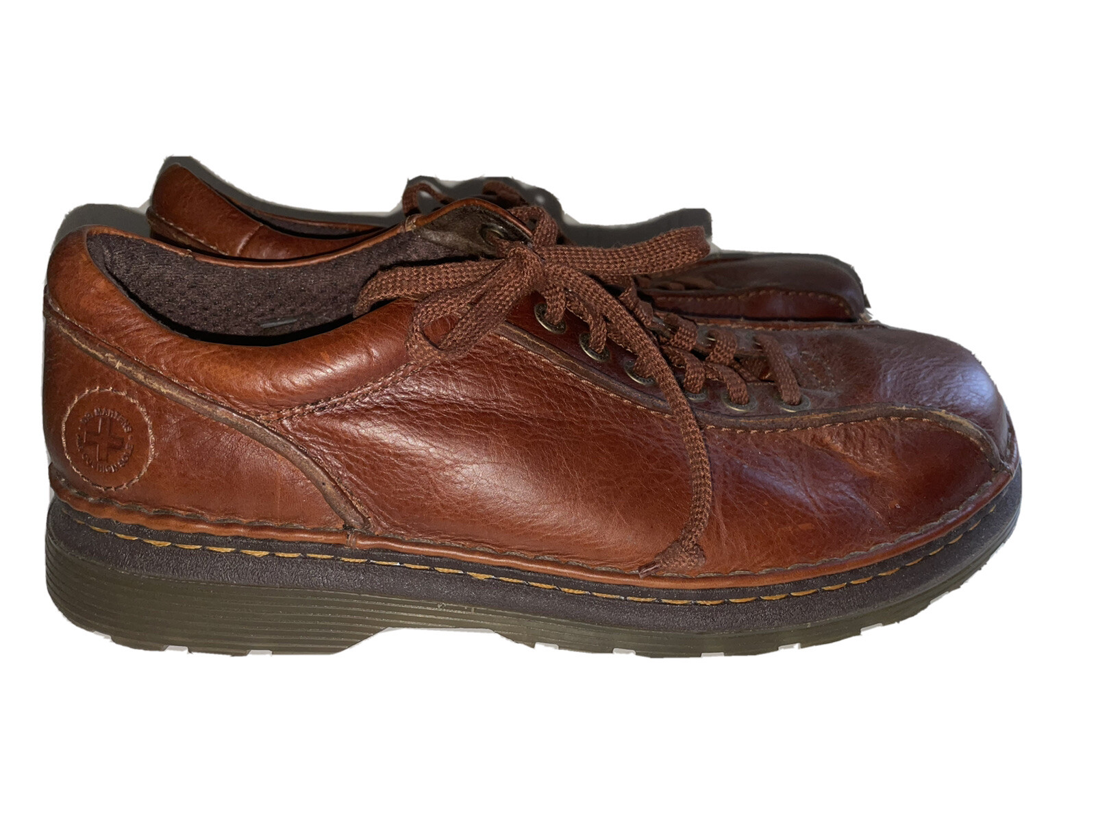 SAOLA Dr. Martens Scarpe Oxford Uomo Pelle Marrone Stringate Suola Ammortizzata ad Aria 12 M