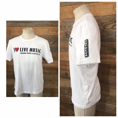 Orpheum Theater Flagstaff AZ I Love Live Music T-shirt Large NEW 