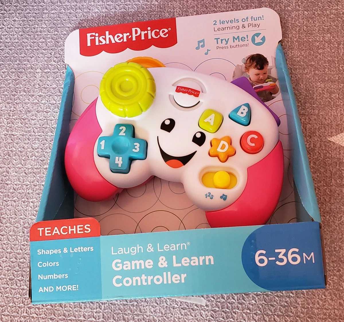 Fisher-Price Laugh & Learn Game & Learn Controller Pink Toy Baby