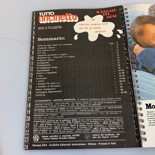 Rivista Mensile Tutto Uncinetto Idee per Lavori ricami Numero 11 - Foto 2 di 2
