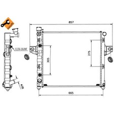 Radiatore acqua radiatore motore adatto per Jeep Grand Cherokee II WJ WG 4.0 4x4