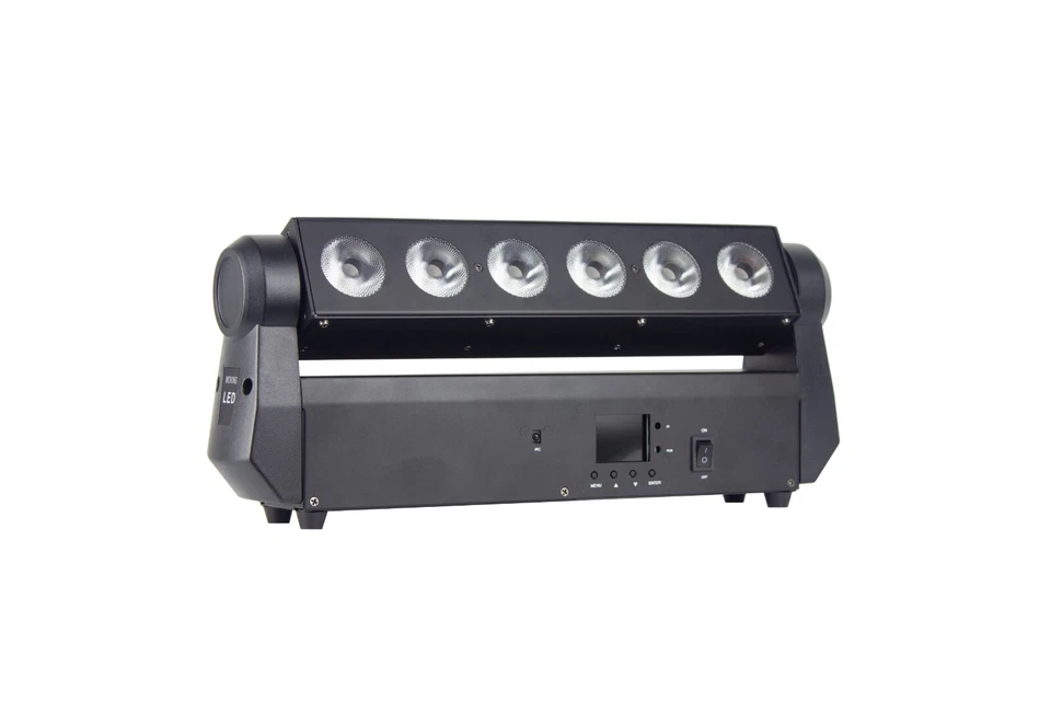 Rechargeable Moving Wash Light Bar/Wireless DMX 6X18W 6in1 Bar Wash Blacklight - Image 2 of 4