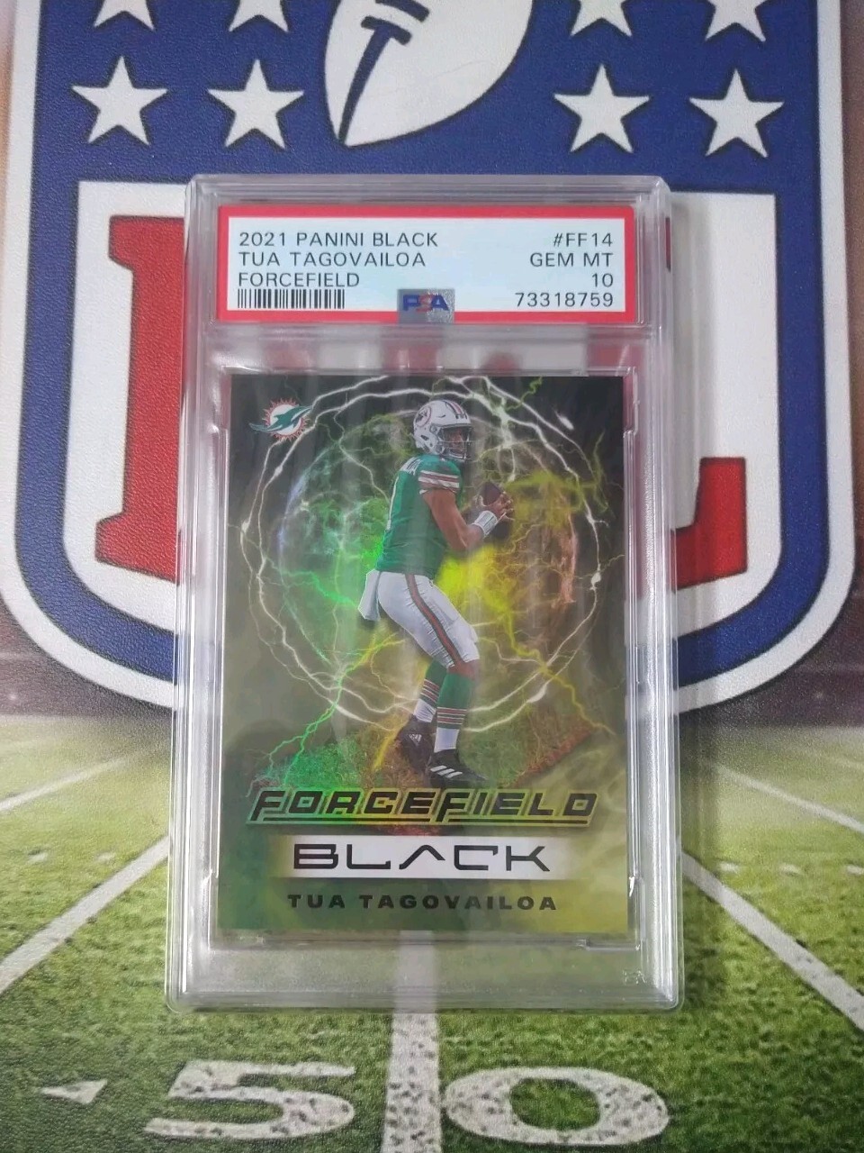 2021 Panini Black Tua Tagovailoa Forcefield PSA 10 Pop 3 Case Hit SSP