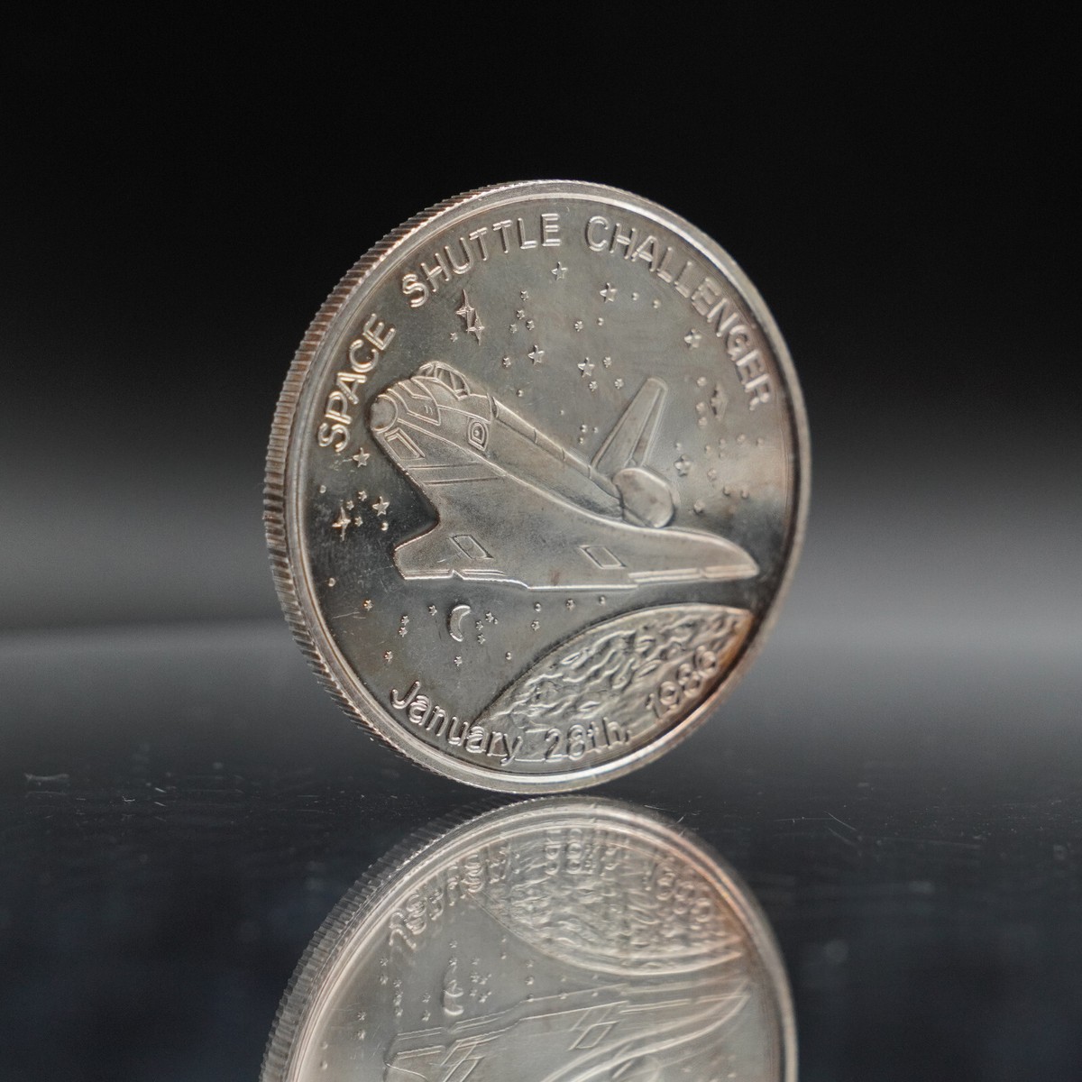 1986 Space Shuttle CHALLENGER 7 Great Americans 1oz 999 FINE