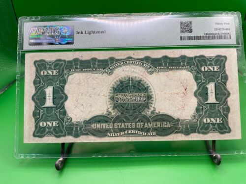 1899 $1 Silver Certificate Blue Teehee Burke Fr# 233 PMG VF35 - Picture 10 of 15