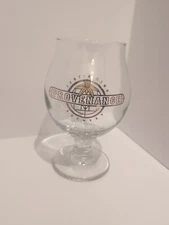 JESTER KING Brewery PROVENANCE Stemmed Beer Glass Austin Brewing Rare GOLD Leaf 