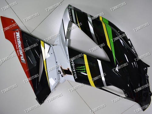 Black Green ABS Injection Mold Bodywork Fairing Kit Fit for 2013-2018 Ninja ZX6R - Picture 2 of 8