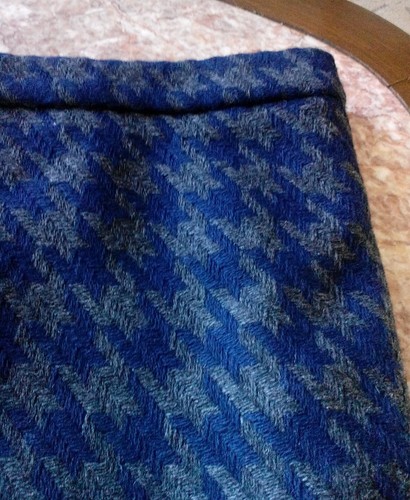 Tommy Hilfiger Womens Wool Blend Herringbone Blue Gray Pencil Skirt Sz. 18 NWT - Picture 7 of 11