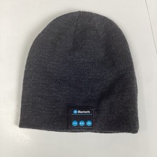 Bluetooth Music Beanie Hat Wireless Headphone Cap Handsfree Speaker Mic Untested