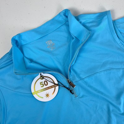 Tail Blue Radiance 1/4 Zip Sleeveless Activewear Top Size XXL Golf Tennis Womens