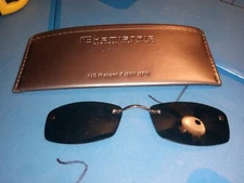 Chemistrie Eyenavision Clips Sunglasses Magnetic Lens Sun Dark Smoke Color