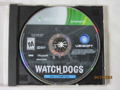 Watch Dogs Disc 2: Game Disc Only Xbox 360 Pre-0wned