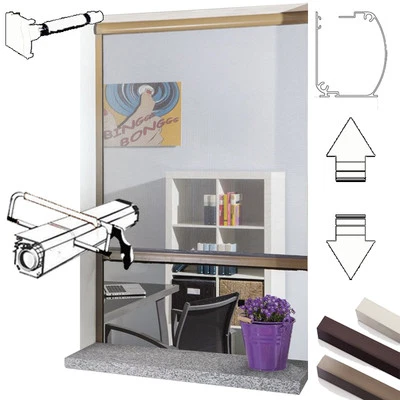 ZANZARIERA A RULLO RIDUCIBILE FINESTRA E PORTA IN KIT EASY ZANZARIERE