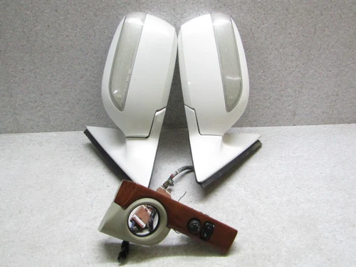 2002 2010 JDM NISSAN CIMA F50 INFINITY Q45 WHITE POWER FOLDING SIDE MIRROR OEM