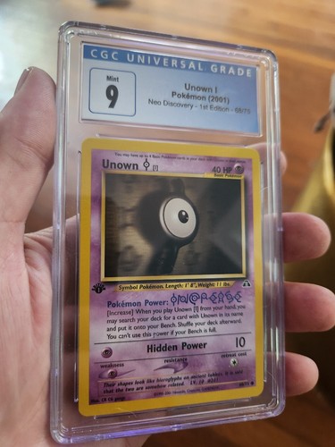 Unown [I] (1st Edition) graded CGC 9 for sale on eBay