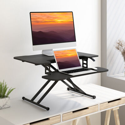 FLEXISPOT 31'' Home Office Desk Converter Height Adjustable Computer Desk Riser