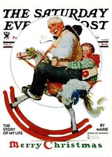 Saturday Evening Post December 16 1933 Norman Rockwell Cover Art Print Christmas