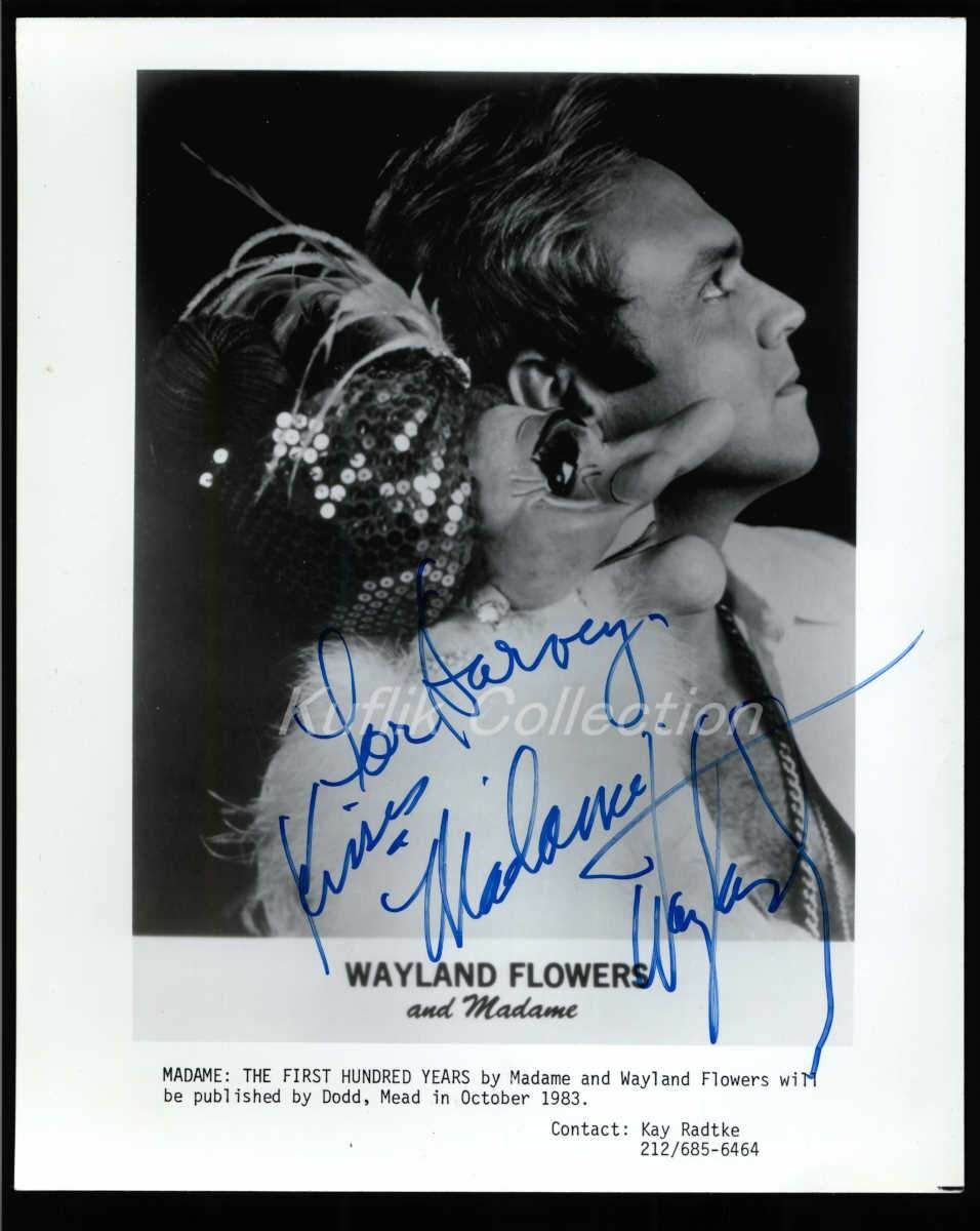 Wayland Flowers Signed Autograph Movie Still eBay