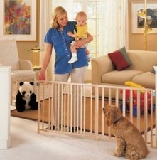 Extra Wide Swing Dog Pet Baby Child Gate over 8 ft. Wide Safety Durable Home