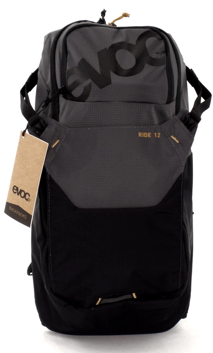 EVOC Ride 12 Backpack 12L, Ripstop Nylon, Carbon Grey, Hydration